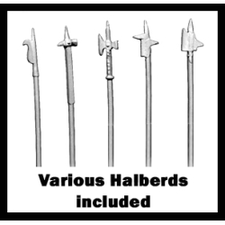 Landsknechts Armored Halberds At Ready 1 28mm Renaissance FOUNDRY