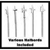 Landsknechts Armored Halberds At Ready 1 28mm Renaissance FOUNDRY