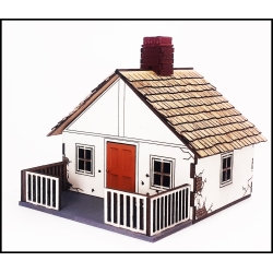 Single Story House 1 Prepainted Laser-cut 28mm Buildings WWII FRONTLINE GAMES