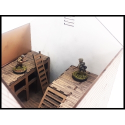 Barn Prepainted Laser-cut 28mm Buildings WWII FRONTLINE GAMES