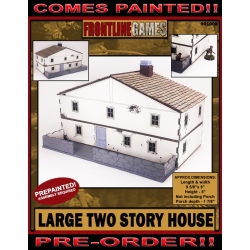 Large Two Story House Prepainted Laser-cut 28mm Buildings WWII FRONTLINE GAMES