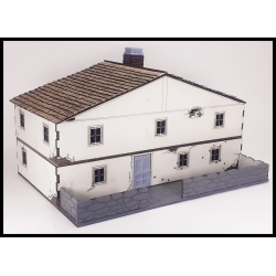 Large Two Story House Prepainted Laser-cut 28mm Buildings WWII FRONTLINE GAMES