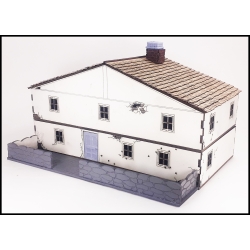 Large Two Story House Prepainted Laser-cut 28mm Buildings WWII FRONTLINE GAMES