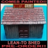 Lean-to Shed Prepainted Laser-cut 28mm Buildings WWII FRONTLINE GAMES
