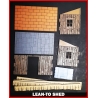 Lean-to Shed Prepainted Laser-cut 28mm Buildings WWII FRONTLINE GAMES