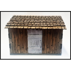 Lean-to Shed Prepainted Laser-cut 28mm Buildings WWII FRONTLINE GAMES