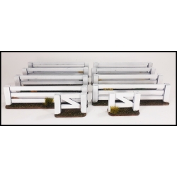Post Rail Fence Prepainted Laser-cut 28mm models WWII FRONTLINE GAMES