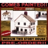 Medium Two Story House Prepainted Laser-cut 28mm Buildings WWII FRONTLINE GAMES