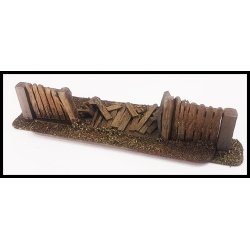 Ruined Wooden Fence 28mm Terrain WWII FRONTLINE GAMES