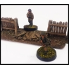 Ruined Wooden Fence 28mm Terrain WWII FRONTLINE GAMES