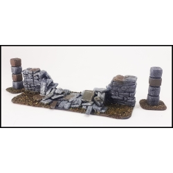 Ruined Stonewall 28mm Terrain WWII FRONTLINE GAMES