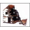 Ruined Two Story House Prepainted Laser-cut 28mm Buildings WWII FRONTLINE GAMES