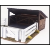Pigpen with Pigs Prepainted Laser-cut 28mm Terrain WWII FRONTLINE GAMES