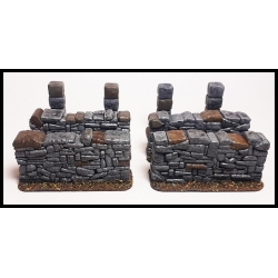 Half Stonewalls Set 28mm Terrain WWII FRONTLINE GAMES