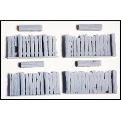 Wood Half Fences Set 28mm Terrain WWII FRONTLINE GAMES