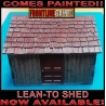 Lean-to Shed Prepainted Laser-cut 28mm Buildings WWII FRONTLINE GAMES