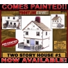 Two Story House 1 Prepainted Laser-cut 28mm Buildings WWII FRONTLINE GAMES