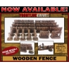 Wooden Fence Resin set 28mm terrain WWII FRONTLINE GAMES