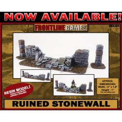 Ruined Stonewall 28mm Terrain WWII FRONTLINE GAMES