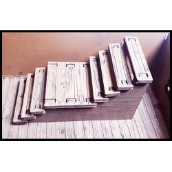 Building Stairs upgrade Prepainted Laser-cut for 28mm Buildings WWII FRONTLINE GAMES