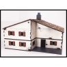 Large Two Story L Shaped House Prepainted Laser-cut 28mm Buildings WWII FRONTLINE GAMES