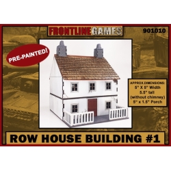 Row House Building 1 Prepainted Laser-cut 28mm Buildings WWII FRONTLINE GAMES