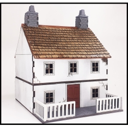Row House Building 1 Prepainted Laser-cut 28mm Buildings WWII FRONTLINE GAMES