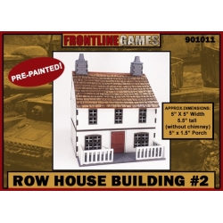 Row House Building 2 Prepainted Laser-cut 28mm Buildings WWII FRONTLINE GAMES