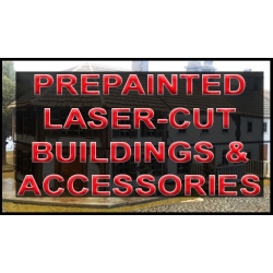 Row House Corner Building 2 Prepainted Laser-cut 28mm Buildings WWII FRONTLINE GAMES