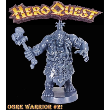OGRE WARRIOR 1 28mm RPG miniatures AGAINST THE OGRE HODE HEROQUEST