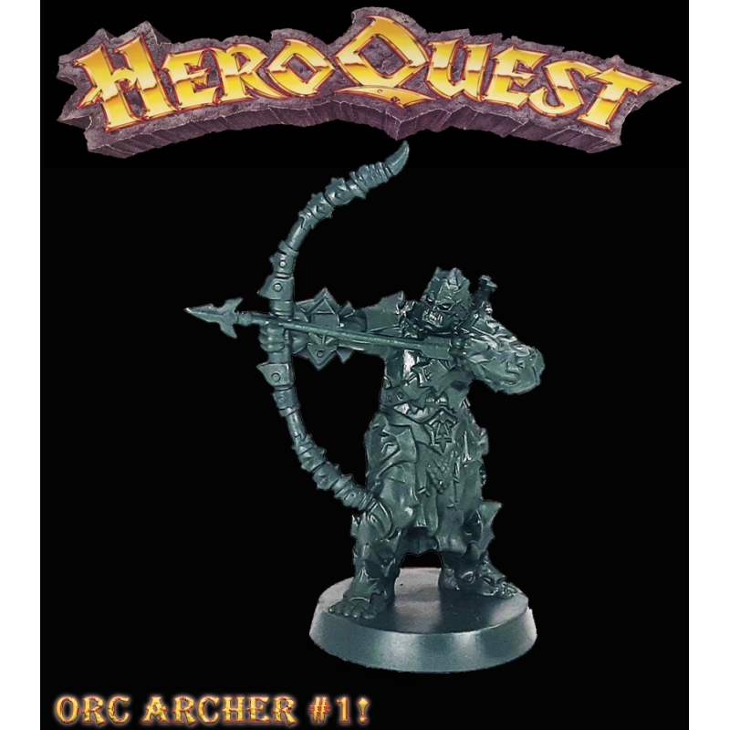ORC ARCHER 2 28mm RPG miniatures AGAINST THE OGRE HORDE HEROQUEST