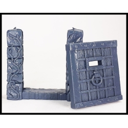 DOUBLE (LARGE) DOOR 28mm RPG miniatures AGAINST THE OGRE HORDE HEROQUEST