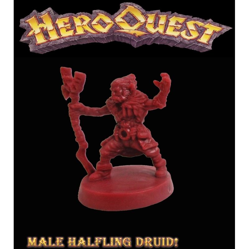 MALE HALFLING DRUID 28mm RPG miniatures AGAINST THE OGRE HORDE HEROQUEST
