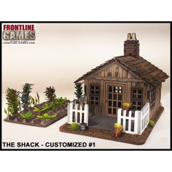 The Shack w/garden & accessories Prepainted Laser-cut 28mm Buildings WWII FRONTLINE GAMES