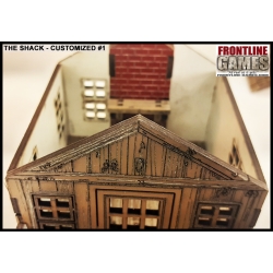 The Shack w/garden & accessories Prepainted Laser-cut 28mm Buildings WWII FRONTLINE GAMES