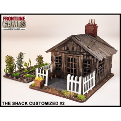 The Shack w/garden & accessories Prepainted Laser-cut 28mm Buildings WWII FRONTLINE GAMES