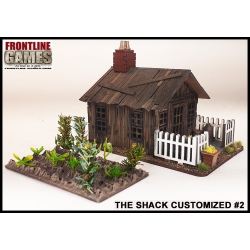 The Shack w/garden & accessories Prepainted Laser-cut 28mm Buildings WWII FRONTLINE GAMES