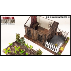 The Shack w/garden & accessories Prepainted Laser-cut 28mm Buildings WWII FRONTLINE GAMES