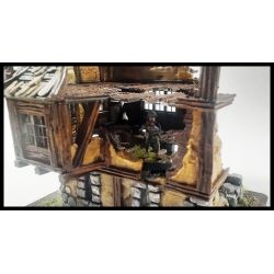 Ruined 3 Story Cottage 28mm Buildings WWII RESIN PRINTED