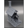 Ruined 3 Story House 28mm Buildings WWII RESIN PRINTED