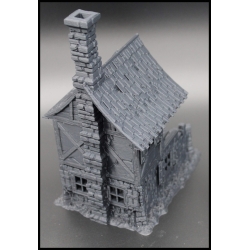 Ruined 3 Story House 28mm Buildings WWII RESIN PRINTED