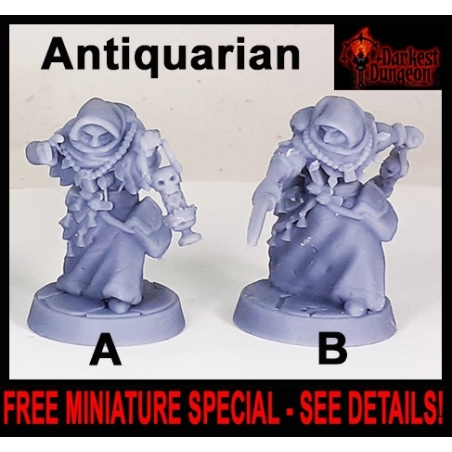 RPG PROMO Antiquarian 28mm RPG miniatures  (FREE w/Purchase for every $25 of RPG Miniatures - SEE DETAILS) DARKEST DUNGEON