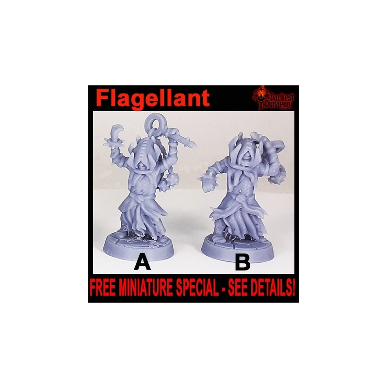 RPG PROMO Flagellant 28mm RPG miniatures  (FREE w/Purchase for every $25 of RPG Miniatures - SEE DETAILS) DARKEST DUNGEON