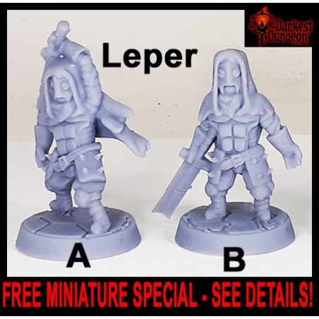 RPG PROMO Leper 28mm RPG miniatures  (FREE w/Purchase for every $25 of RPG Miniatures - SEE DETAILS) DARKEST DUNGEON