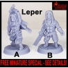 RPG PROMO Leper 28mm RPG miniatures  (FREE w/Purchase for every $25 of RPG Miniatures - SEE DETAILS) DARKEST DUNGEON