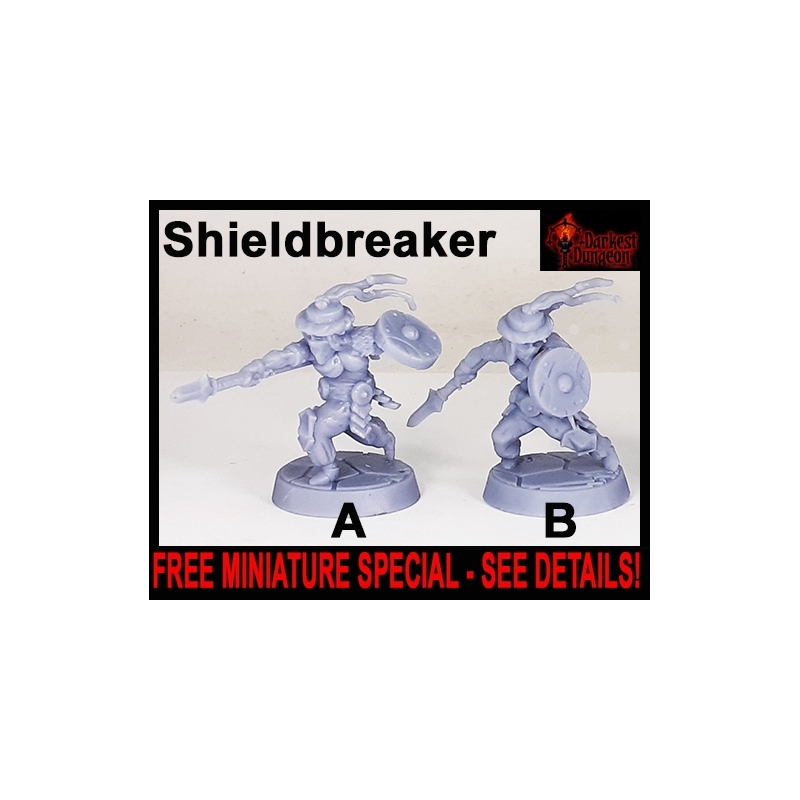 RPG PROMO Shieldbreaker 28mm RPG miniatures  (FREE w/Purchase for every $25 of RPG Miniatures - SEE DETAILS) DARKEST DUNGEON