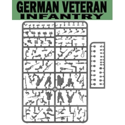 German Veteran Infantry Sprue (6) 28mm WWII WARLORD GAMES