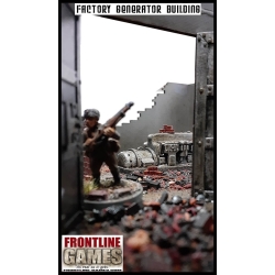 Factory Generator Building Pre painted Laser cut 28mm WWII FRONTLINE GAMES