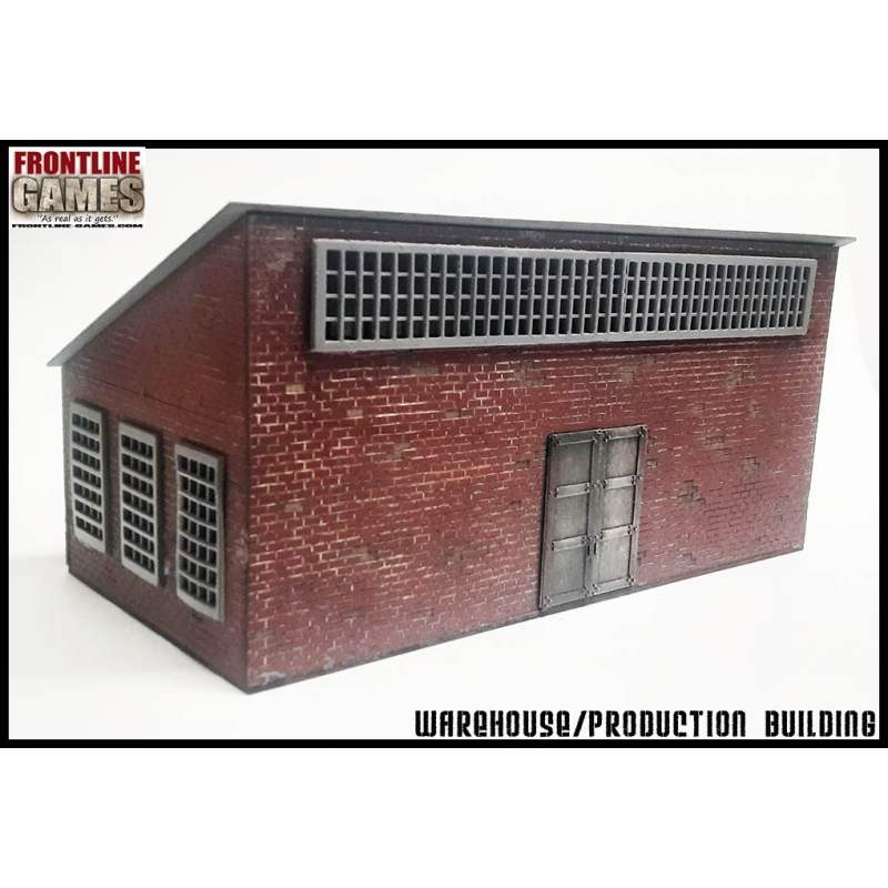 Factory Warehouse Distribution Building Pre painted Laser cut 28mm WWII FRONTLINE GAMES