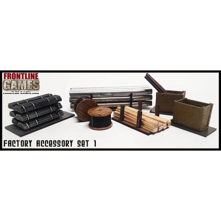 Factory Accessory Set 1  28mm WWII FRONTLINE GAMES